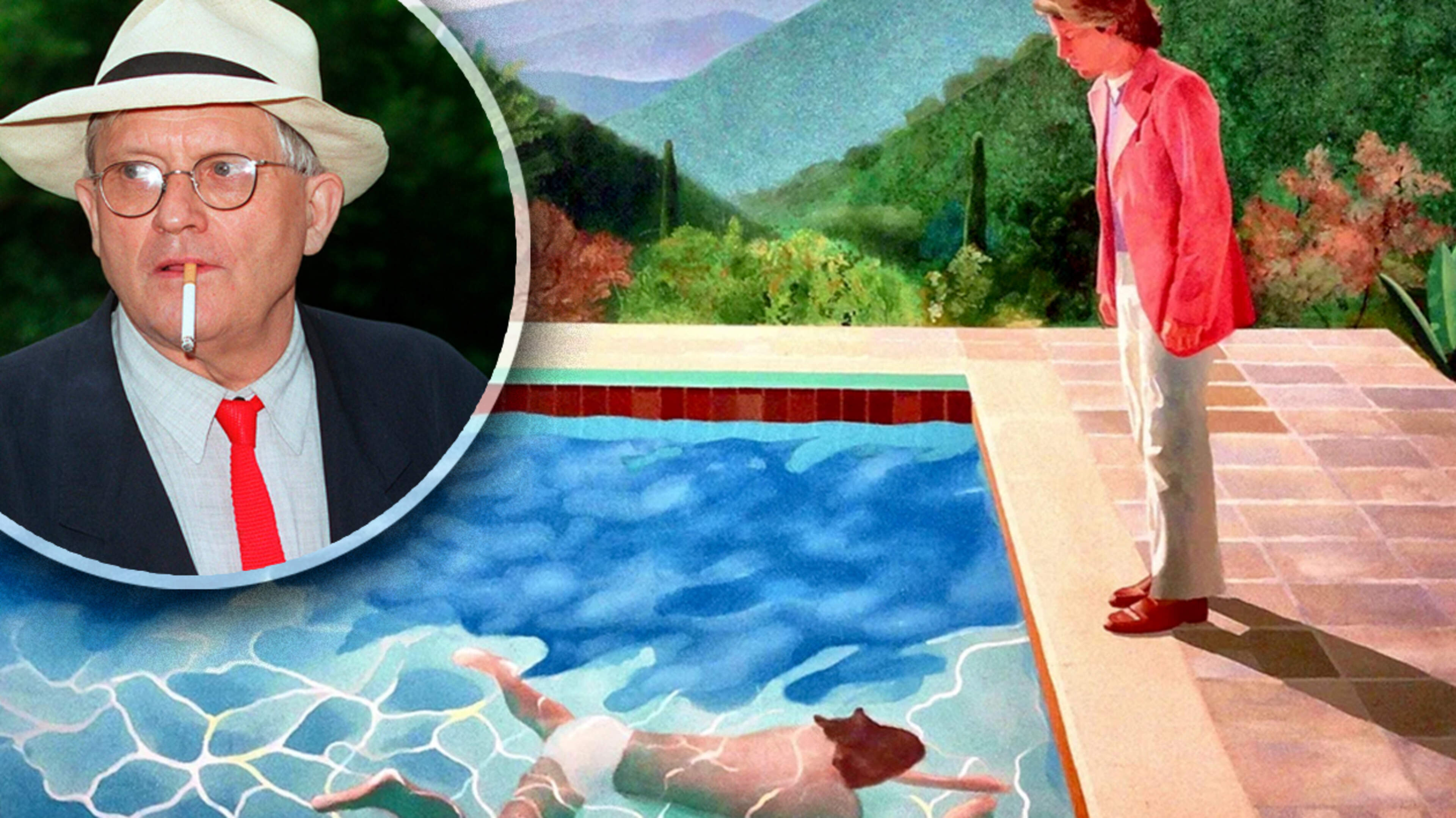 Rebelse kunstlegende en kettingroker David Hockney verkocht werken voor bijna 100 miljoen dollar: ’Hij was altijd baanbrekend’